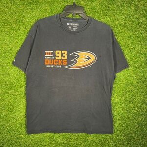 Melmarc Anaheim Ducks Hockey‎ Club Est 93 Graphic T-Shirt Mens XL Black NHL Tee